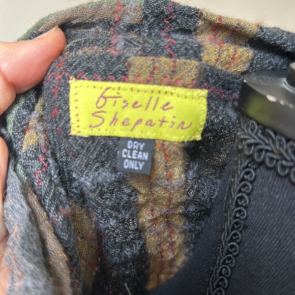 Giselle Shepatin Art to Wear Lagenlook One Size Designer Plaid Jacket - Picture 5 of 5